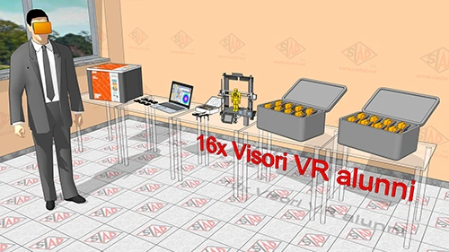 laboratorio stem mobile VR realtà virtuale