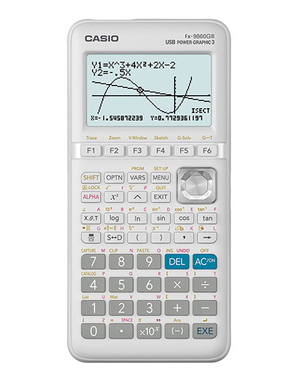 Calcolatrice grafico-simbolica, linguaggio Phyton CASIO FX-9860GIII (ammessa agli Esami di Stato)
