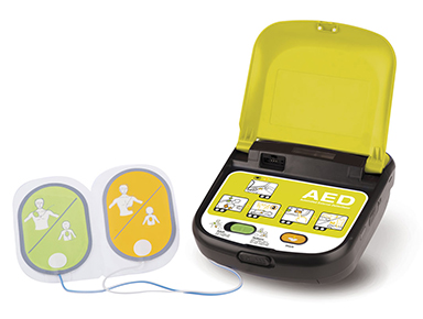 Defibrillatore DAE semiautomatico con voce guida per bambini e adulti