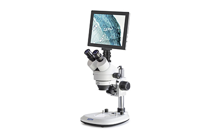Stereomicroscopio digitale con fotocamera tablet
